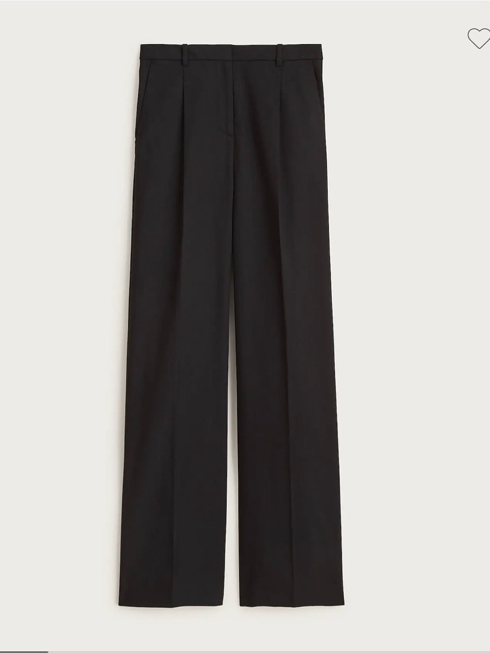 J. Crew 90s dark heather gray Wide-Leg Dress Pants pleated trouser cuffed hem